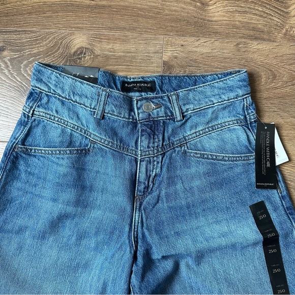 NWT Banana Republic Wide Leg Jeans Size 25 - Picture 2 of 10